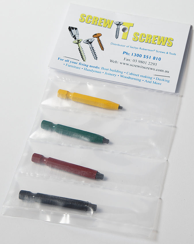 Robertson Power Driver Bit Set of 4