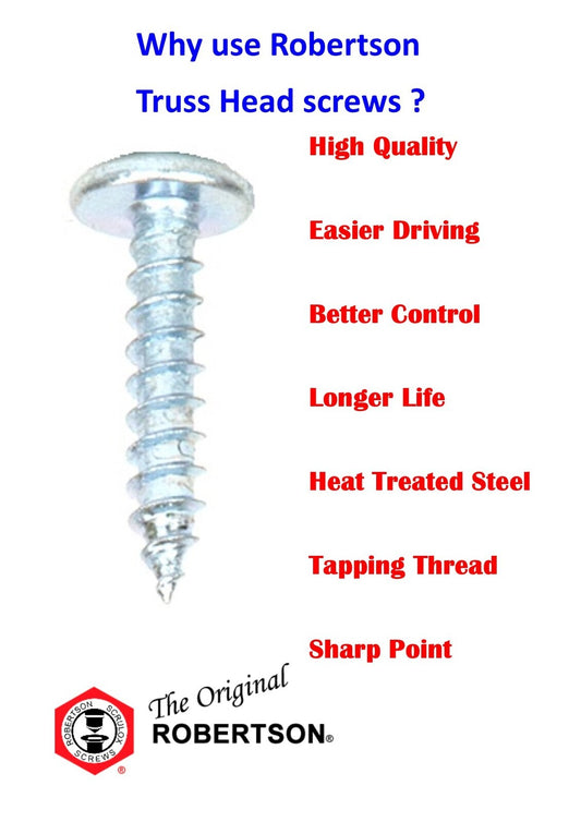 Truss HD Screw 8g x 19mm Qty 100