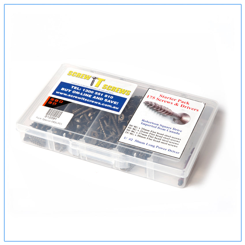 Start up Pack 175 Screws and Drivers