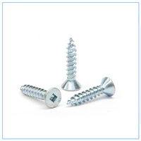 Flat HD Csunk Steel Screws 5g x 15mm Zinc Qty 100