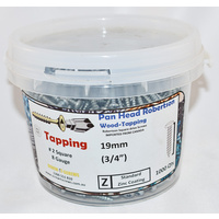 Pan HD Steel Screws 8g X 19mm Zinc Qty 1000