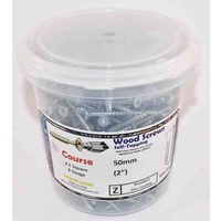 Flat HD Steel Screws 8g x 50mm Zinc Qty 500