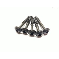 Black Zinc Outdoor Pocket Screws 8g x 62mm Qty 50