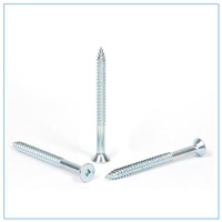Flat HD Csunk Steel Screws 10g x 50mm Zinc Qty 100