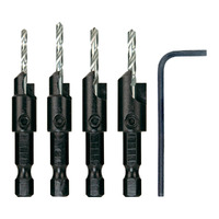 5pc Power Groove Countersinks 3/32, 7/64,1/8
