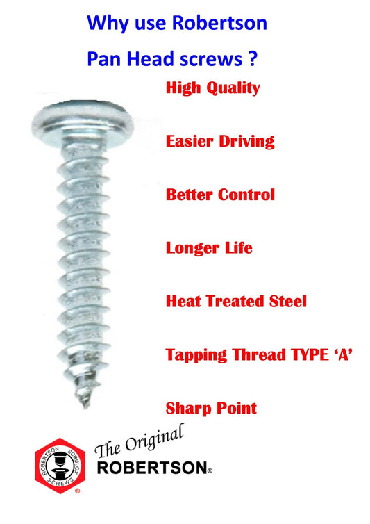 Pan HD Steel Screws 6g x 31mm Zn Pl