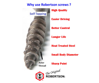 Robertson Screws Introductory Pack - 500 screws
