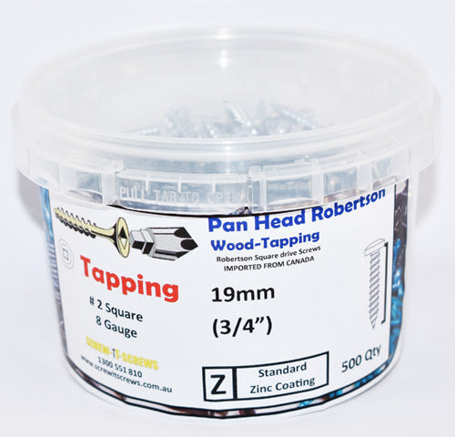 Pan HD Steel Screws 8g X 19mm Zinc Qty 500