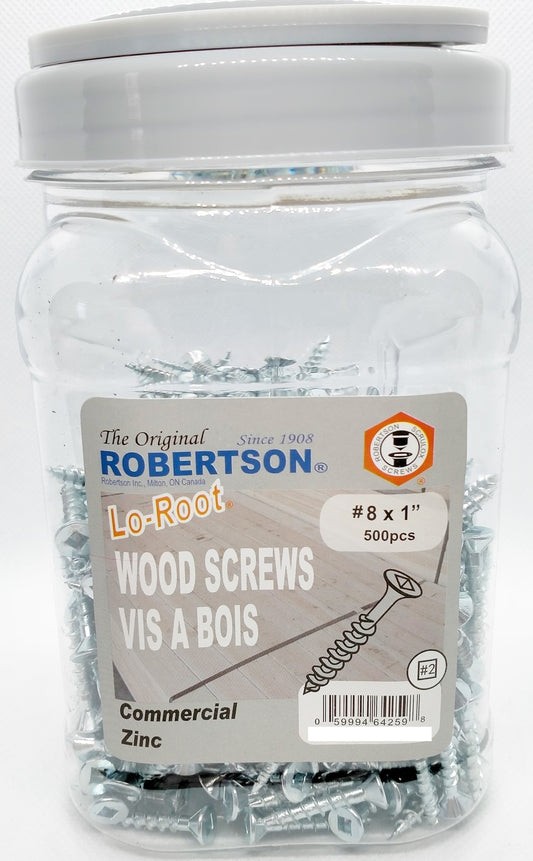 8g x 25mm Particle Board Screws Zinc Qty 500