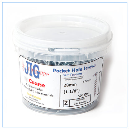 Pocket Hole Screws R/W  8g x 28mm 500 pack