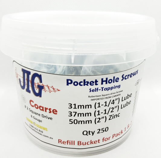 Pocket Hole Screws Qty 250 Bucket