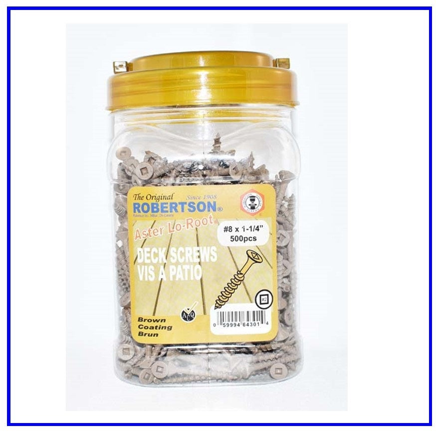 Treated Pine Brown Screws 8g x 31mm Qty 500