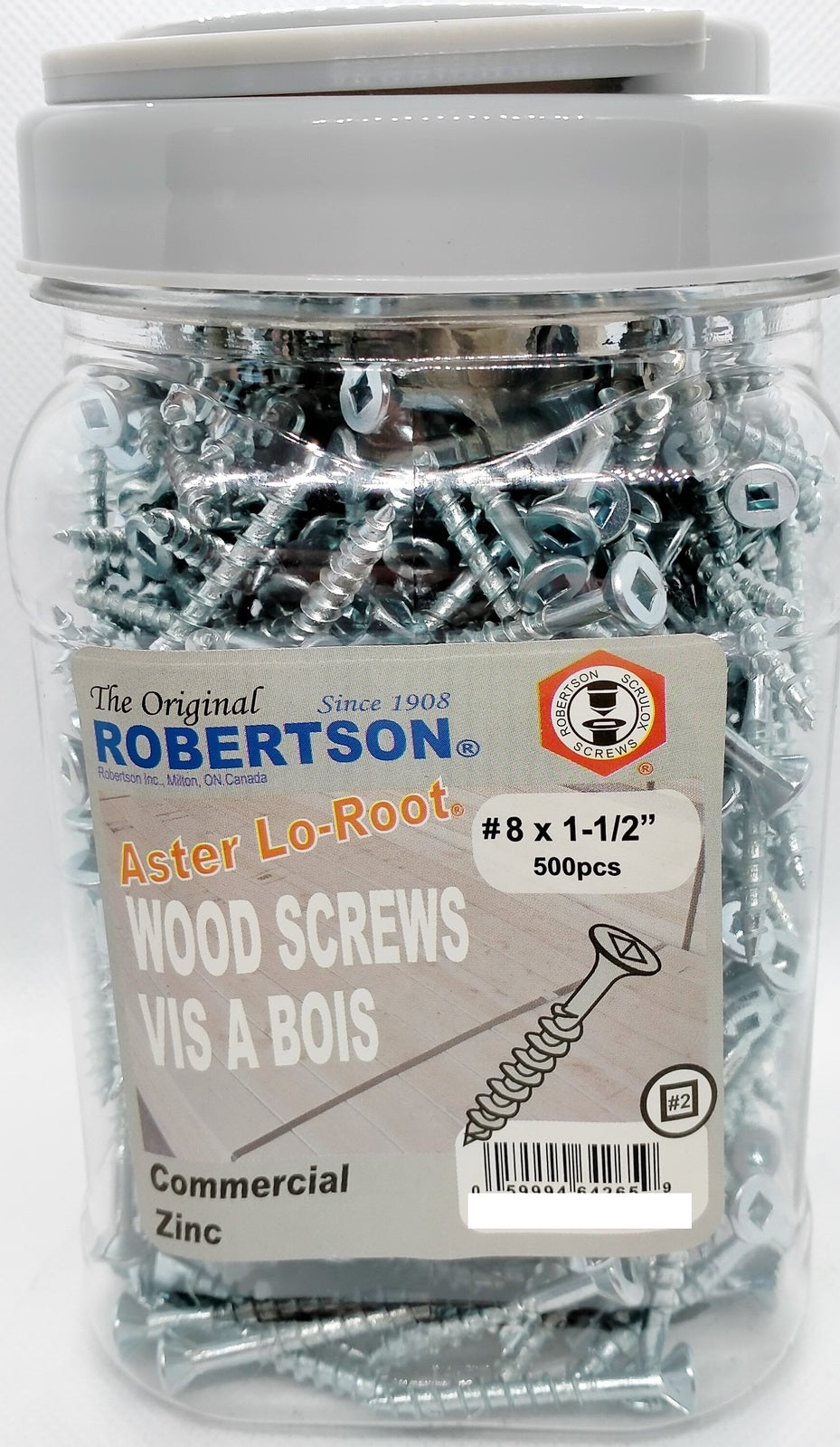 8g x 37mm Particle Board Screws Zinc Qty 500