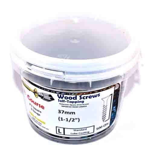 Flat HD Steel Screws 8g x 37mm 500