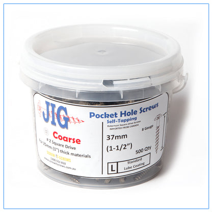 Pocket Hole Screw 8g x 37mm  Qty 500