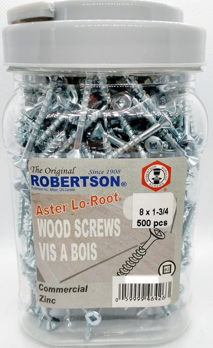 8g x 44mm Particle Board Screws Zinc Qty 500