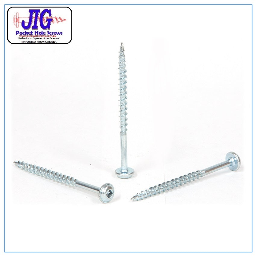 Pocket Hole Screws R/W 8g x 50mm Qty 100