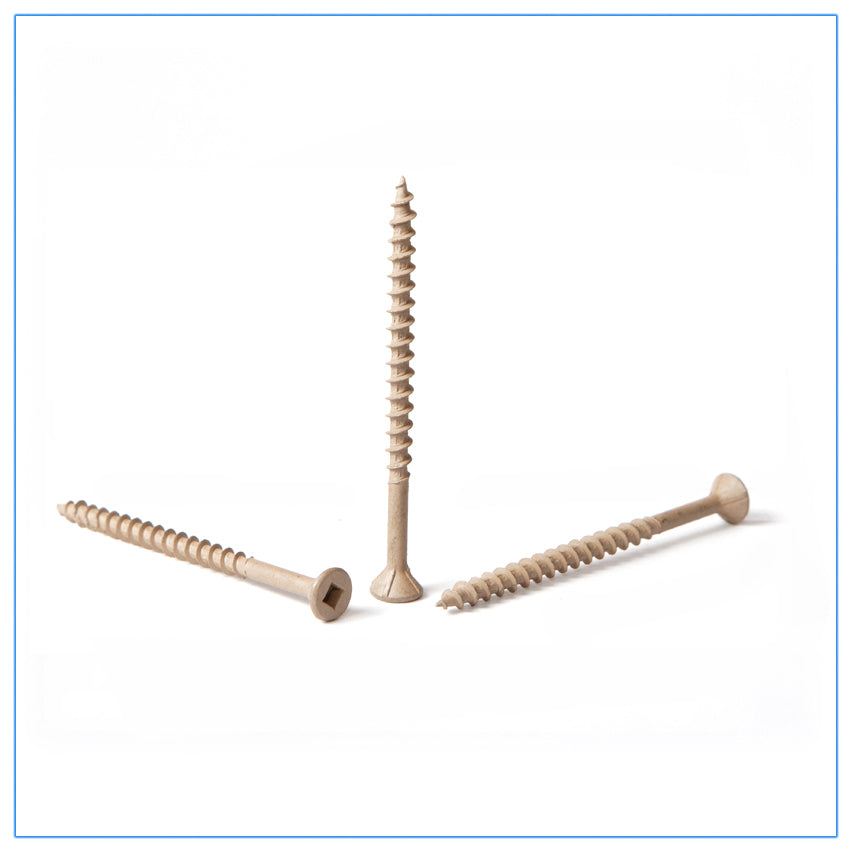 Treated Pine Brown Screws 8g x 62mm Qty 50