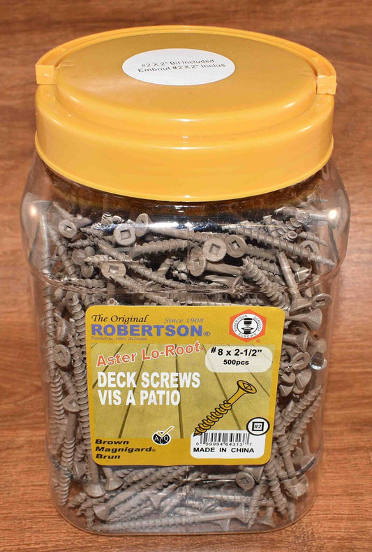 Treated Pine Brown Screws 8g x 62mm Qty 500