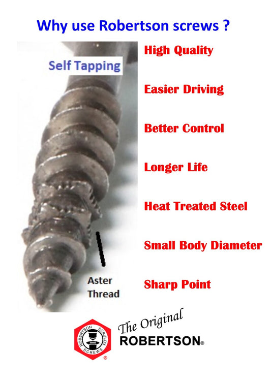 Pocket Hole Screw R/W 8g x 62mm Qty 50