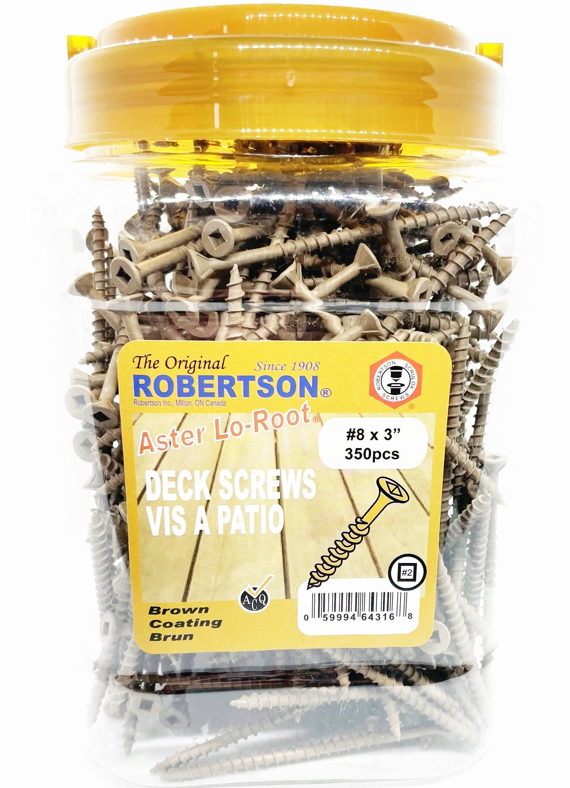 Treated Pine Brown Screws 8g x 75mm Qty 350