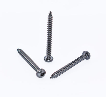 Pan HD Steel Screws 10g x 50mm Black Znic Qty 100
