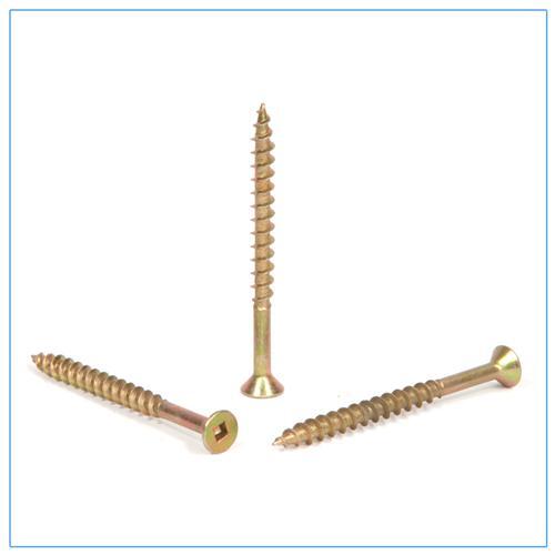 Flat HD  Steel Screws 10g x 75mm Zinc Yellow Qty 50