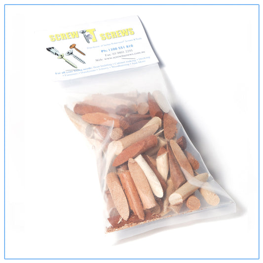 Plugs wooden Mixed Qty 50